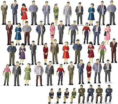 P50 Model Trains Architectural 1:50 O Scale Painted Figures O Gauge Sitting And  • $14.65