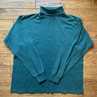 Vintage Pullover Turtleneck Irish Sweater 100% Cotton Made In USA Men’s XL • $22.99