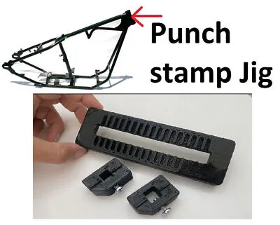 Headstock Vin Jig Number Letter Stamp Punch Guide 10-13mm Frame Motorbike Restor • $35.88