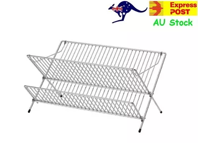 IKEA KVO Dish Rack Drainer Sink Cutlery Drying Holder Dryer Tray Kitchen Plates • $34.99