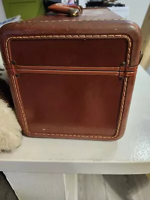 Samsonite Vintage 1950's Brown Train Case With Mirror And Tray  • $39.99