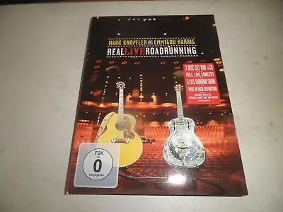 MARK KNOPFLER AND EMMYLOU HARRIS REAL LIVE ROAD RUNNING  Cd / Dvd 2 Disc Set • £6.99