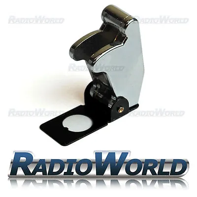 Chrome Aircraft  / Missile Style Toggle Switch Protective Flip Cover • $3.10