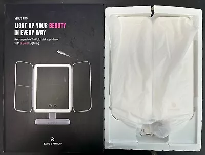EASEHOLD Makeup Mirror With Lights Rechargeable Lighted Vanity Mirror - White • $49.95