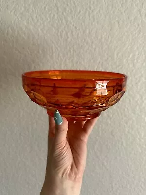 Vintage Viking Glass Georgian Persimmon Glass Bowl • $30