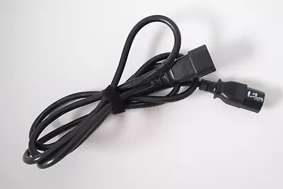 Power Extension Cable IEC Kettle Male To Female UPS Lead C13 C14 PC 1.7m Black • £1.99