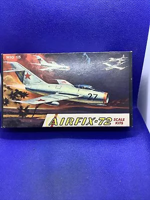 🛩 AIRFIX Vintage MIG 15 1:72 Scale Complete 60s • $24.99