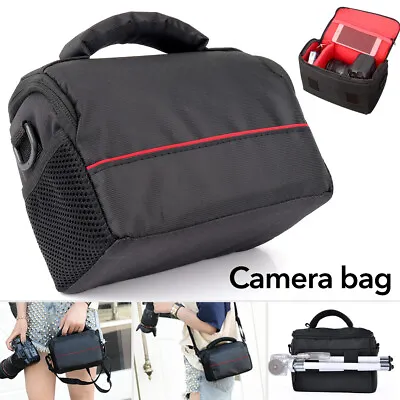 Waterproof DSLR Camera Bag Shoulder Lens Carry Case For Canon Nikon EOS SLR Sony • £10.44