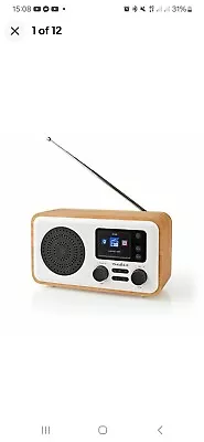 Nedis Internet Radio Table Design Bluetooth/Wi-Fi DAB+/FM/Internet Colour Screen • £38.15