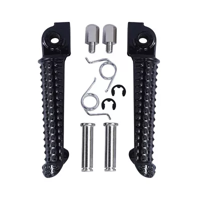 Black Front Footrests Foot Pegs Fit For Yamaha YZF R6 1999-2017 R6S 2003-2008 • $8