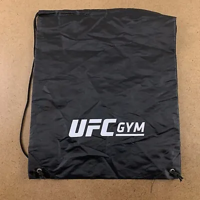 UFC Gym Black White Logo Drawstring Backpack Bag New • $15.45