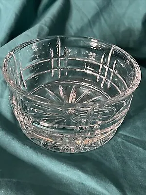 Bombay Co Poland Lead Crystal Etched Bowl Dish Very Heavy 5” • $30.80