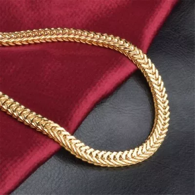 £9.99 • Buy 18K Gold Filled High Quality Herringbone Necklace/Chain 20  X 7mms