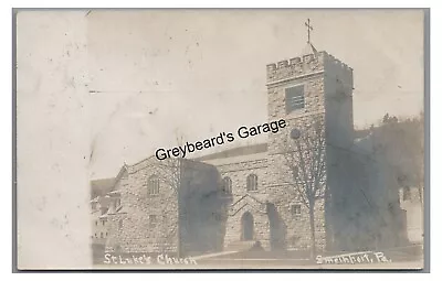 RPPC St Luke's Church SMETHPORT PA McKean County 1907 Real Photo Postcard • $9.99