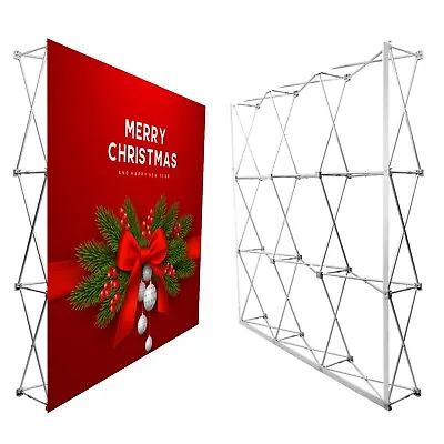 8'x8 'Fabric Pop Up Display Stand  For Trade Show Backdrop Booth Display Stand • $269.99
