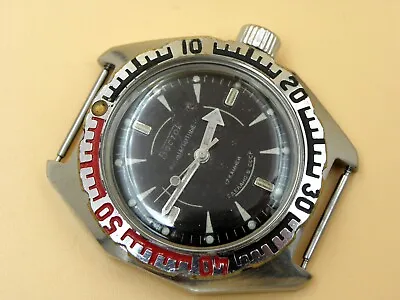 RARE VOSTOK ANTIMAGNETIC KOMANDIRSKIE AMPHIBIAN WATCH SOVIET RUSSIAN SS(Serviced • $65