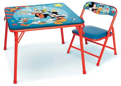 Mickey Mouse Table And Chair Set For Toddlers Boys 2-5 Kids Bedroom Furniture • $49.99