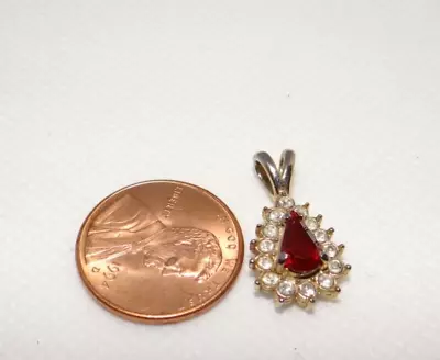 Vintage Pendant Ruby Un Signed • $11.95