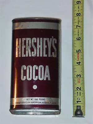 Vintage Hershey's Chocolate Cocoa Tin Container - 1 Pound - 7  Tall • $30