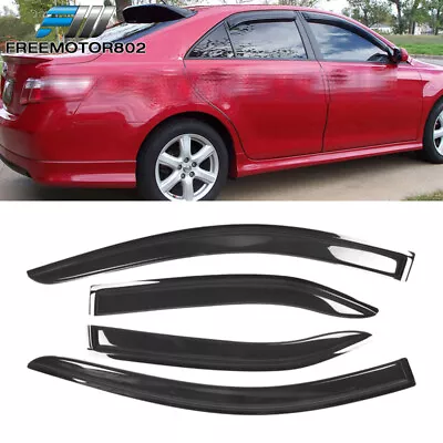 Fits 07-11 Toyota Camry Slim Style Window Visors Rain Sun Guard 4Pc Deflector • $24.98