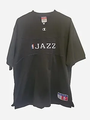 Vtg Utah Jazz Champion Warm Up Jersey Shirt Mens XL • $34