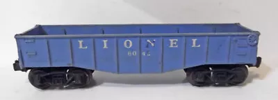 Naturally Weathered Vintage Lionel # 6042 Gondola Train Car * Blue O Scale • $5.95