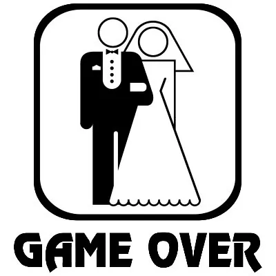 Wedding Joke Game Over Iron On T Shirt Transfer Large A4 Size • £3.49