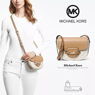 Michael Kors Reed 35F3G6RC1B CAMEL MULTI SM SADDLEBAG XBODY • $99