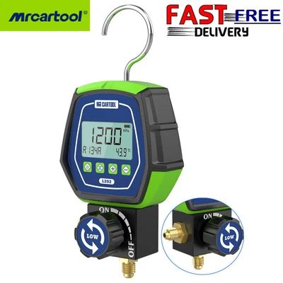 $71.99 • Buy L202 HVAC Digital Manifold Gauge Refrigeration Vacuum Pressure Tester Meter Tool