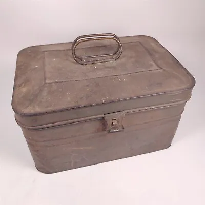 $49.99 • Buy ✅ Vintage Lehigh Valley Railroad RR Black Diamond Tin Metal Storage/Lunch Box