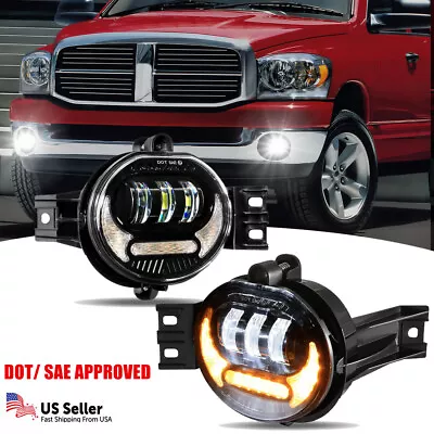 Bumper Fog Lights Led Driving Lamp For Dodge Ram 1500 2500 3500 Pickup 2002-2008 • $58.98