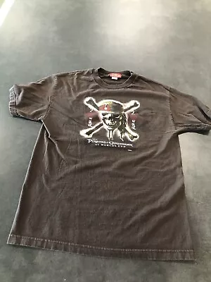 Disney Pirates Caribbean At World's End T-Shirt Brown Men's Large • $13.99