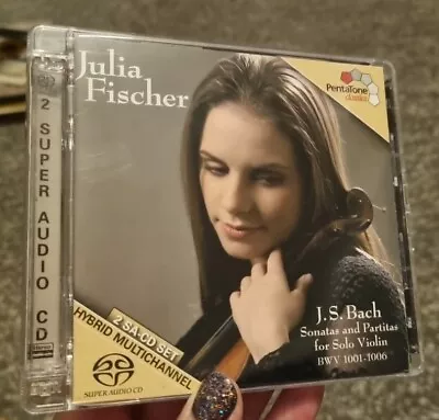 Johann Sebastian Bach : Partitas And Sonatas For Solo Violin Julia Fischer CD • £11.99