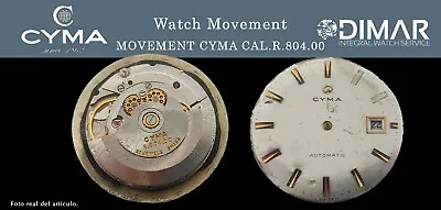 Vintage Original Watch Movement/Movement Cyma CAL.R.804.00 • $228.66