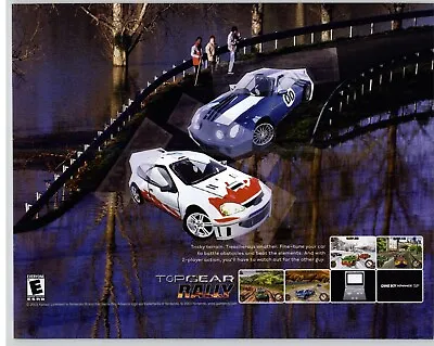 Top Gear Rally Car Racing GBA SP 2003 Vintage Video Game Poster Ad Art Print  • $14.99