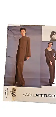 Vogue American Designer LAUREN SARA Pattern #1467 Sizes 6 8 10 Uncut/FF Sleek • $14.99