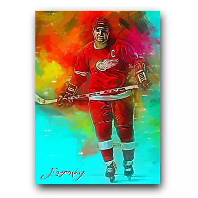 Marcel Dionne #9 Art Card Limited 22/50 Edward Vela Signed (Detroit Red Wings) • $5.99