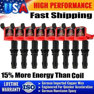Set Of 8 Ignition Coil For FORD F150 4.6/5.4L 2004 2005 2006 2007 2008 2009 2010 • $37.99