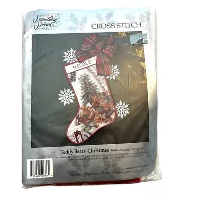 Vintage Something Special Christmas Stocking Cross-stitch Fabric Arts Kit • $24