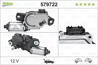 Valeo 579722 Rear Window Windscreen Wiper Motor 12V Replacement Spare LHD RHD • £114.52