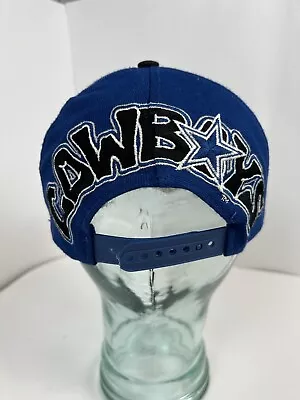 Vintage 90s Dallas Cowboys Drew Pearson Graffiti Embroidered Snapback Hat READ • $59.99