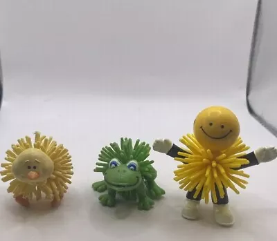 VTG Mini Koosh Ball Lot Of 3 Smiley Face Frog Chick Animals  Desk Toy Fidget • $10.83