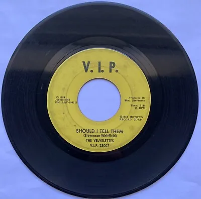 The Velvelettes-vip 25007-should I Tell Them-needle In A Haystack-1964 Soul Vg • $4