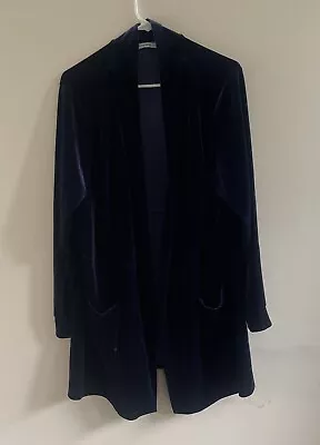 Isaac Mizrani Live Blue Velvet Jacket Size 2XL • £16.06