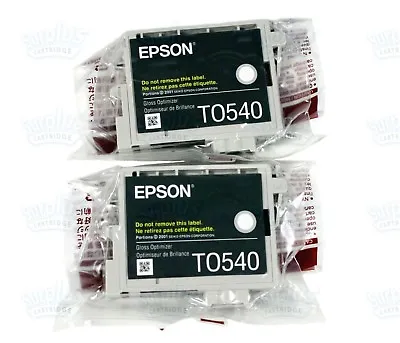 2pk Genuine Epson T0540 Gloss Optimizer 54 T054 T054020 Stylus Photo R1800 R800 • $6.95