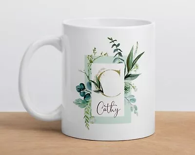 Letter A B C D E F G H I J K L M N O P Q R S T U V W X Y Z Mug Personalized Coff • $16.99