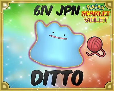 £2.99 • Buy ✨ Shiny Japanese Ditto 6IV ✨ +Destiny Knot | Pokemon Scarlet & Violet