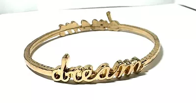 Vintage Gold Color Sturdy Bangle  Dream  Bracelet.   • $7.99