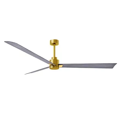 Matthews Fan Alessandra 3 Blade 72  Ceiling Fan Brass/Barnwood - AK-BRBR-BW-72 • $387