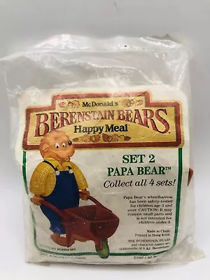 Vtg 1987 McDonald’s Happy Meal Berenstain Bears Papa Set 2 • $8